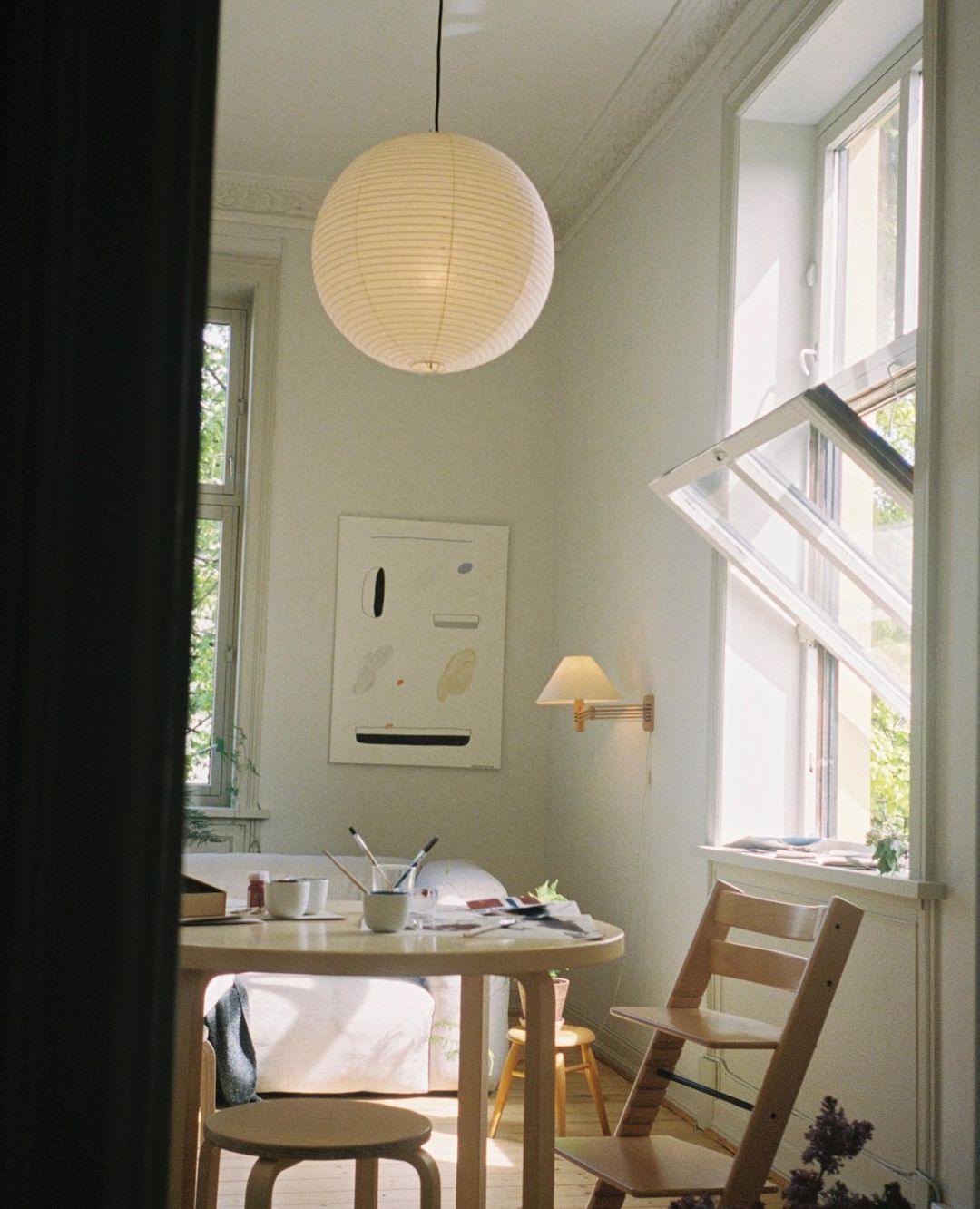 Washi Paper Pendant Light Model A