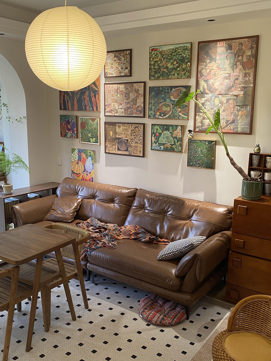 Washi Paper Pendant Light Model A