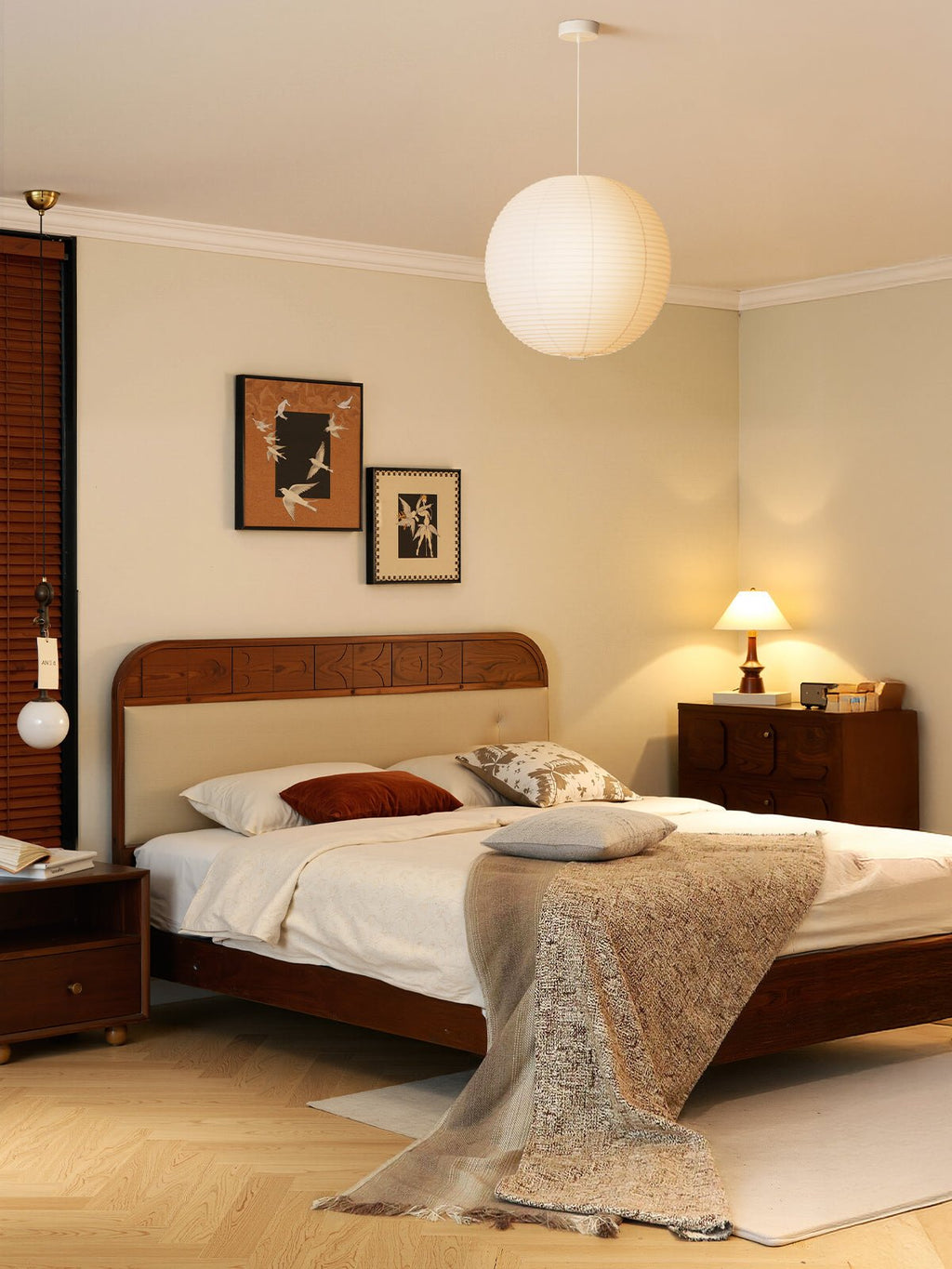 Washi Paper Pendant Light Model A