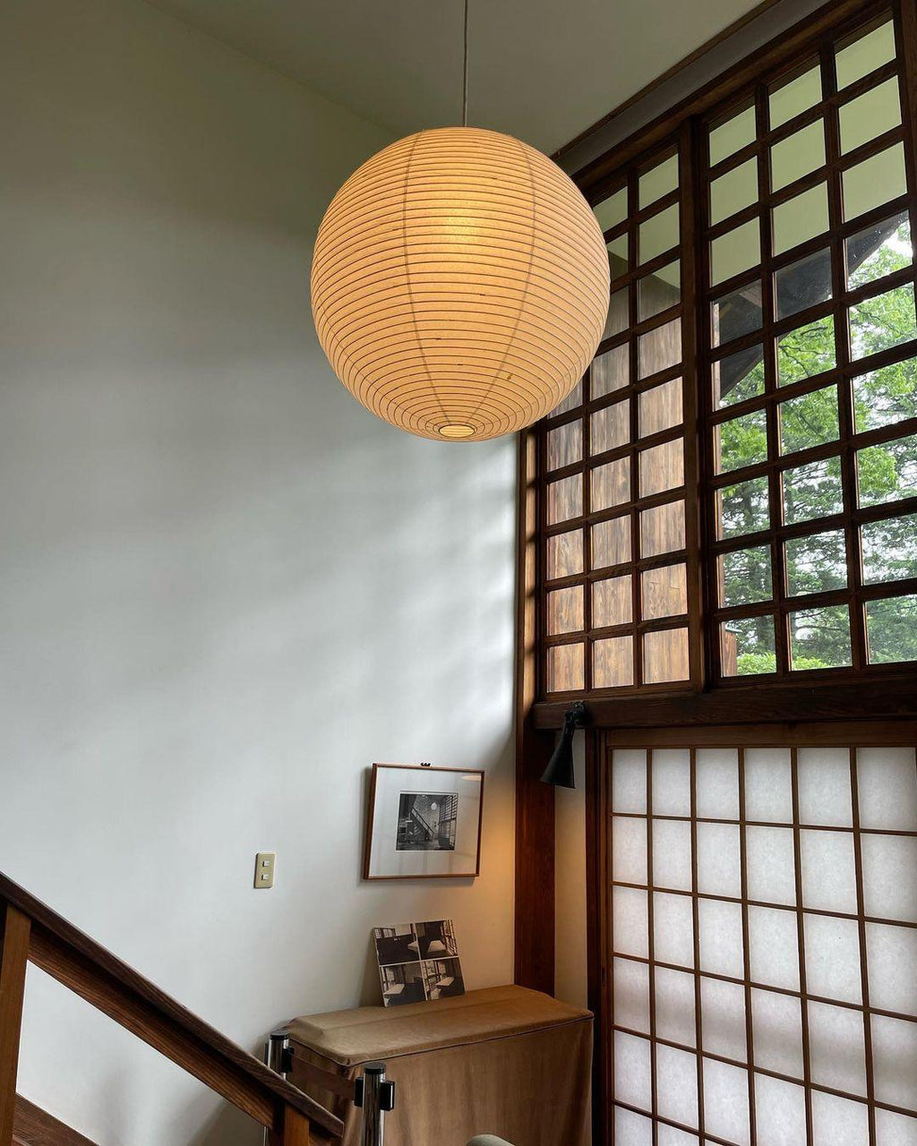 Washi Paper Pendant Light Model A