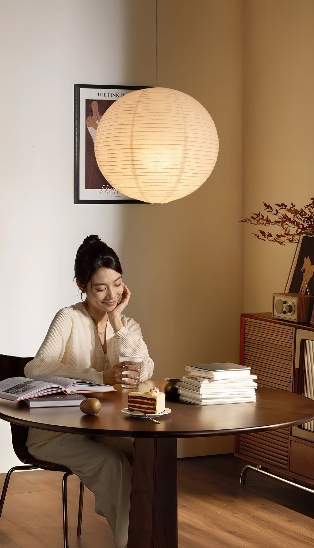 Washi Paper Pendant Light Model A