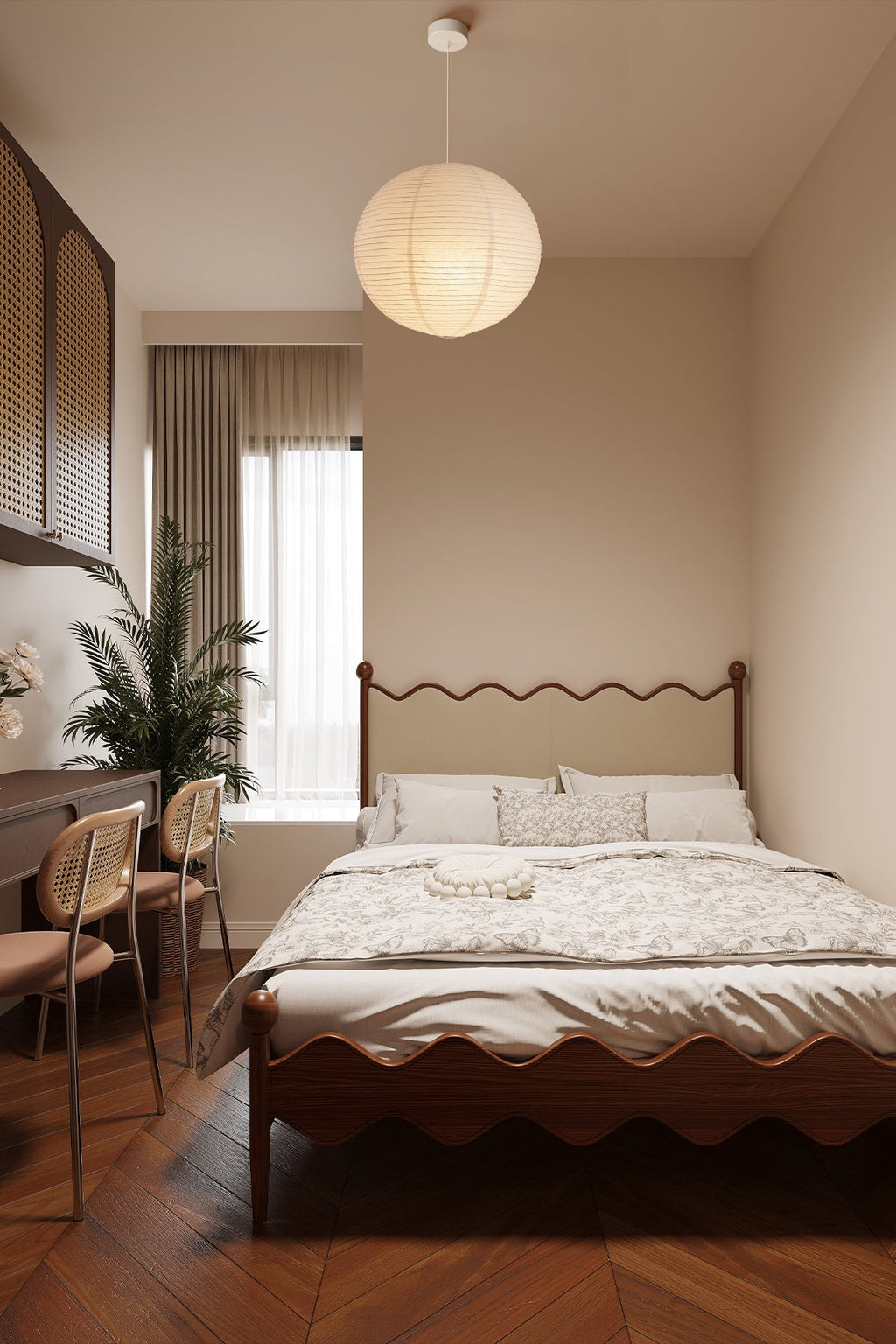 Washi Paper Pendant Light Model A