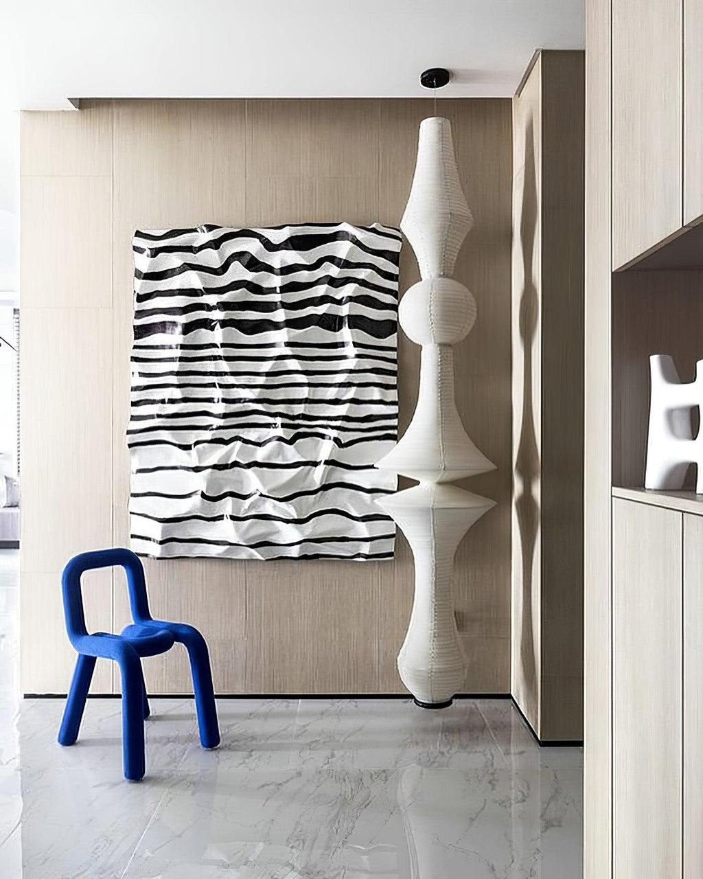 Washi Paper Pendant Light Model B