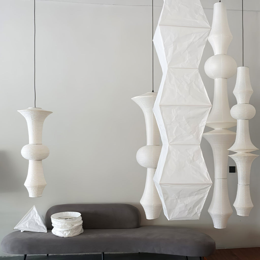Washi Paper Pendant Light Model B