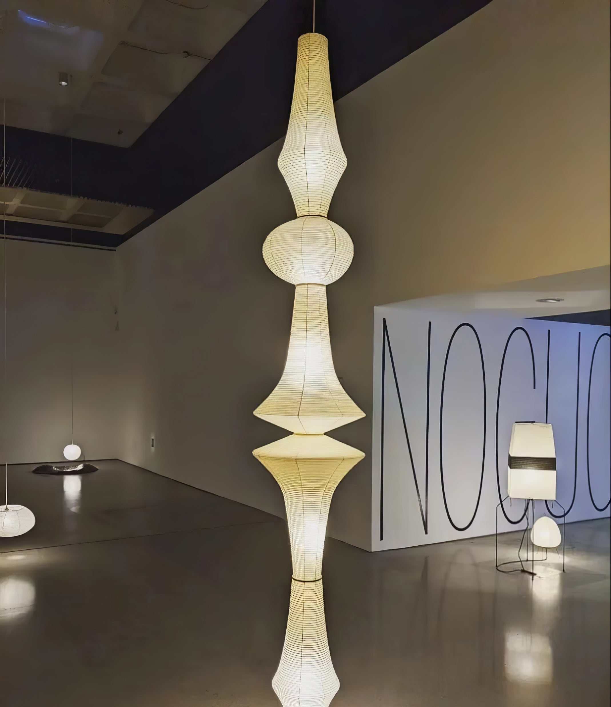 Washi Paper Pendant Light Model B