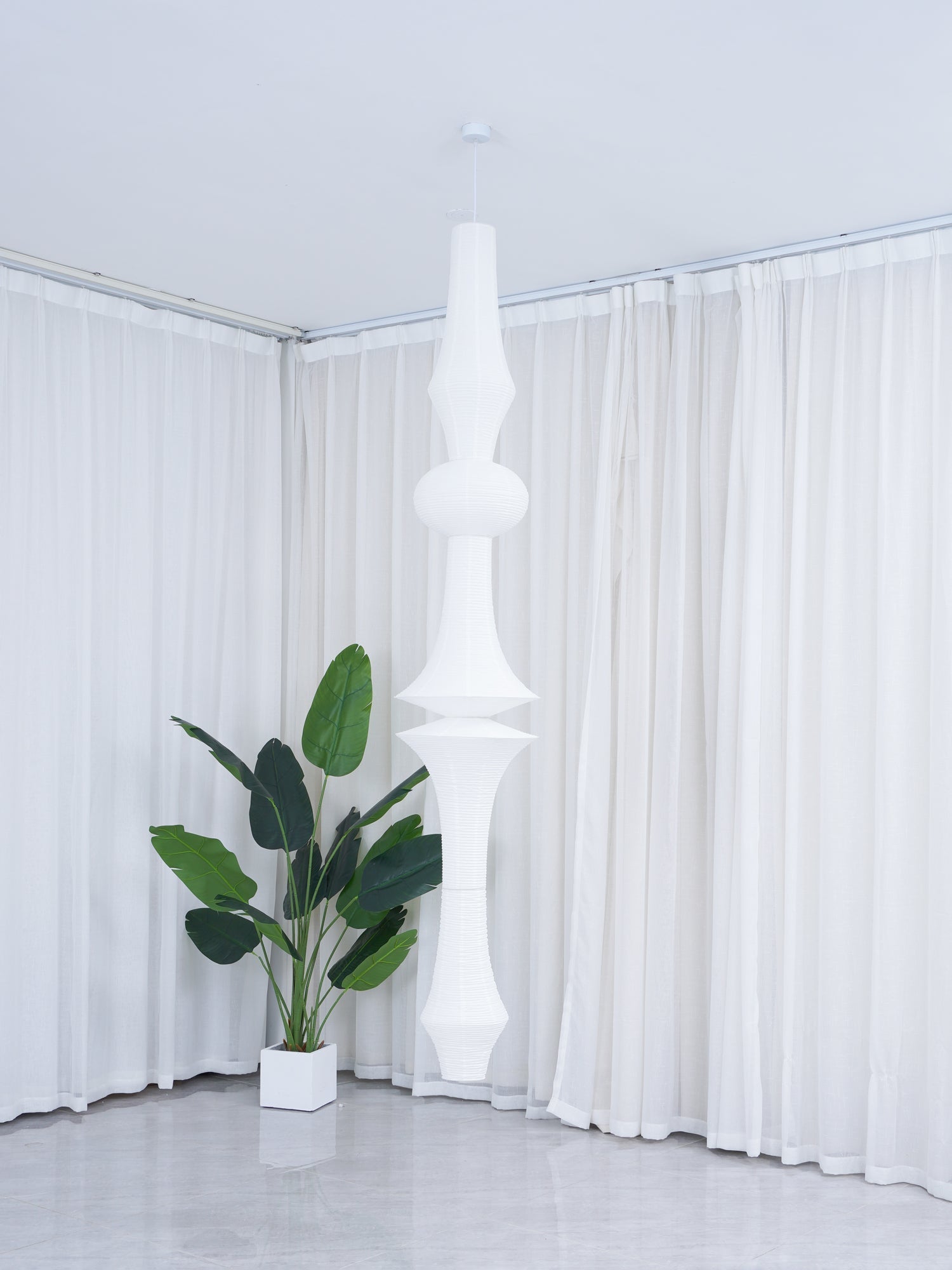 Washi Paper Pendant Light Model B