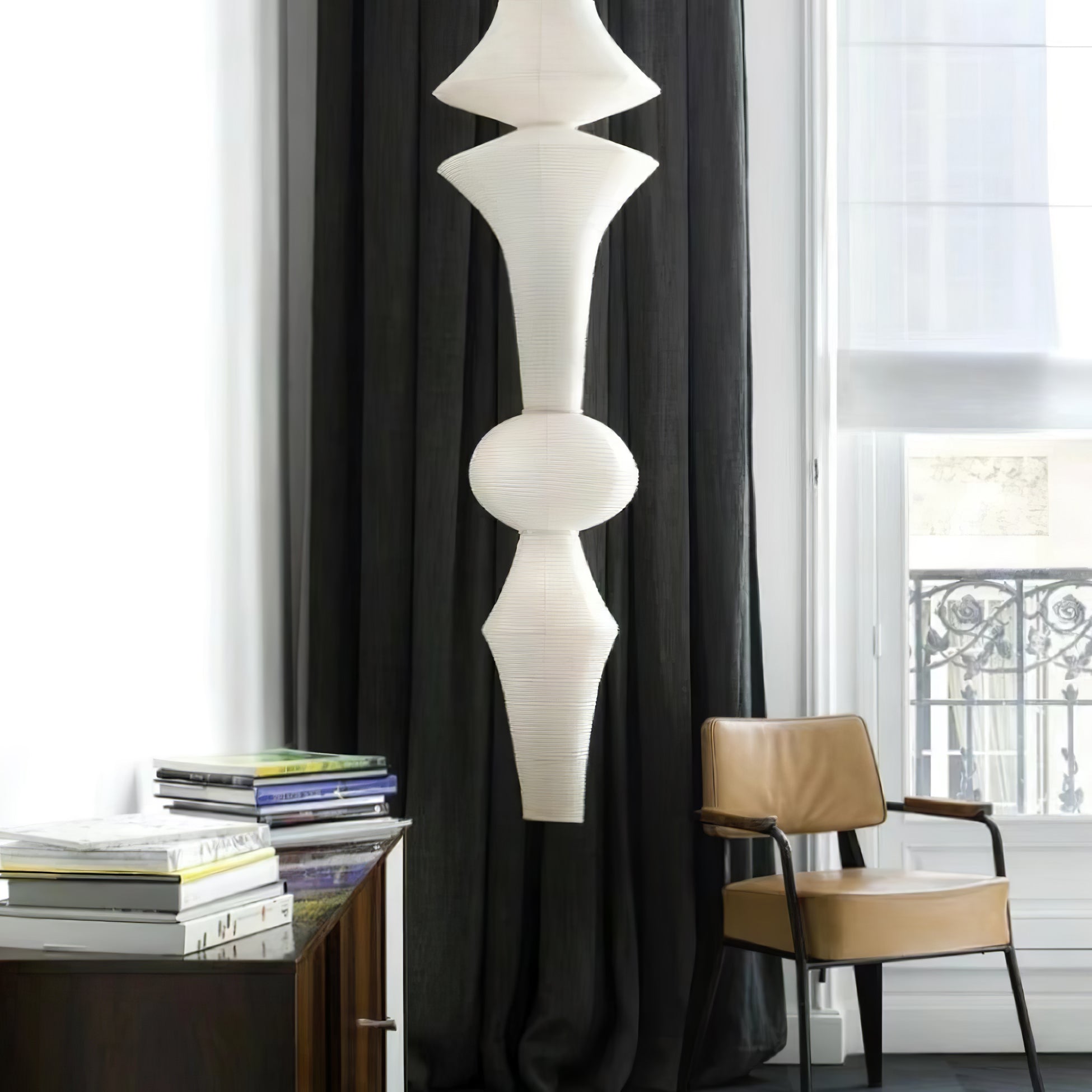 Washi Paper Pendant Light Model B