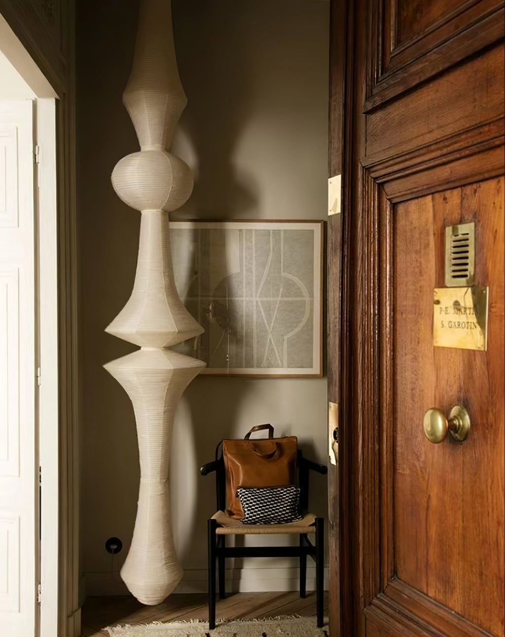 Washi Paper Pendant Light Model B