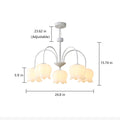 White Lily of the Valley Chandelier - ZozHome