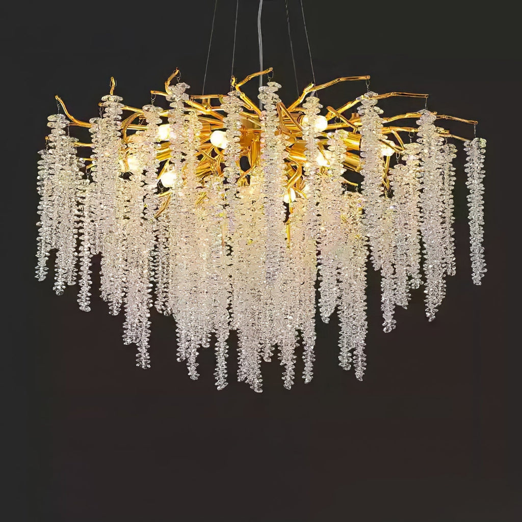 Wisteria Flower Crystal Chandelier