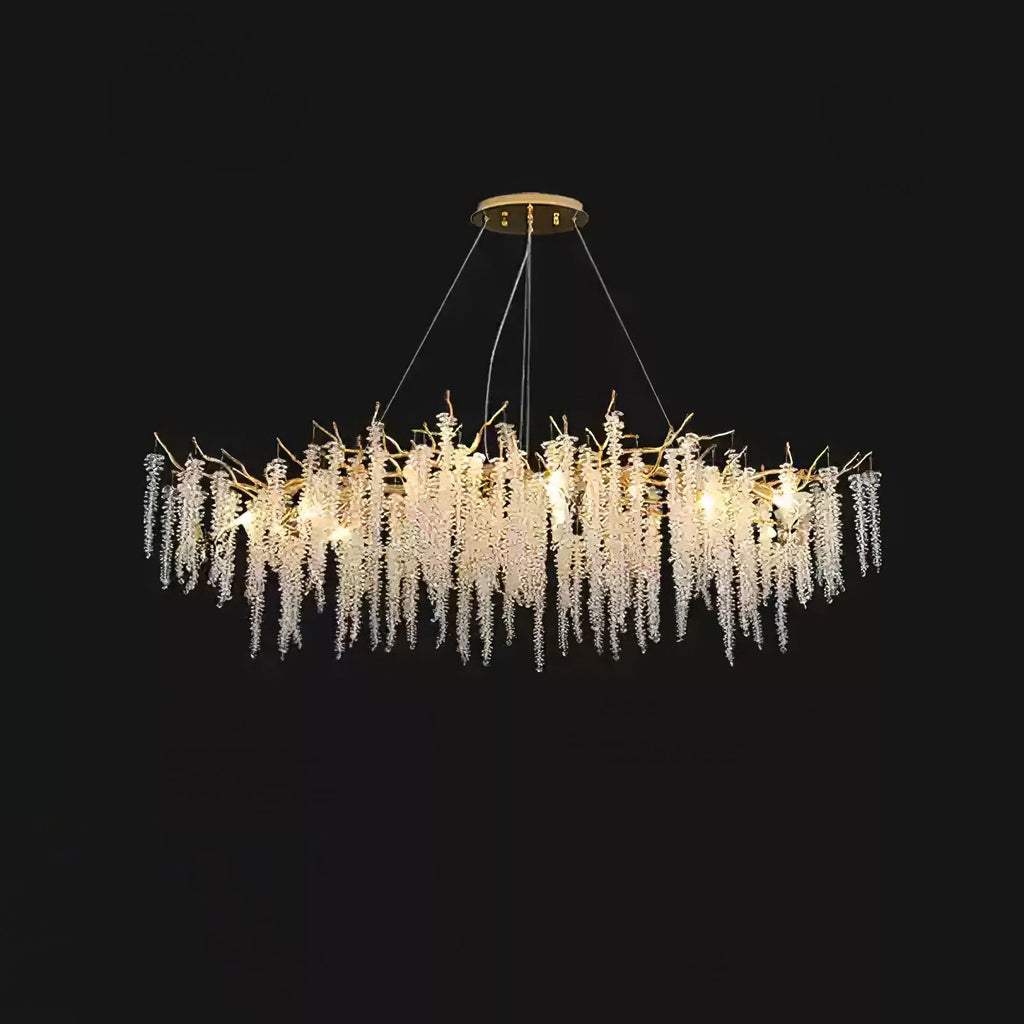 Wisteria Flower Crystal Chandelier