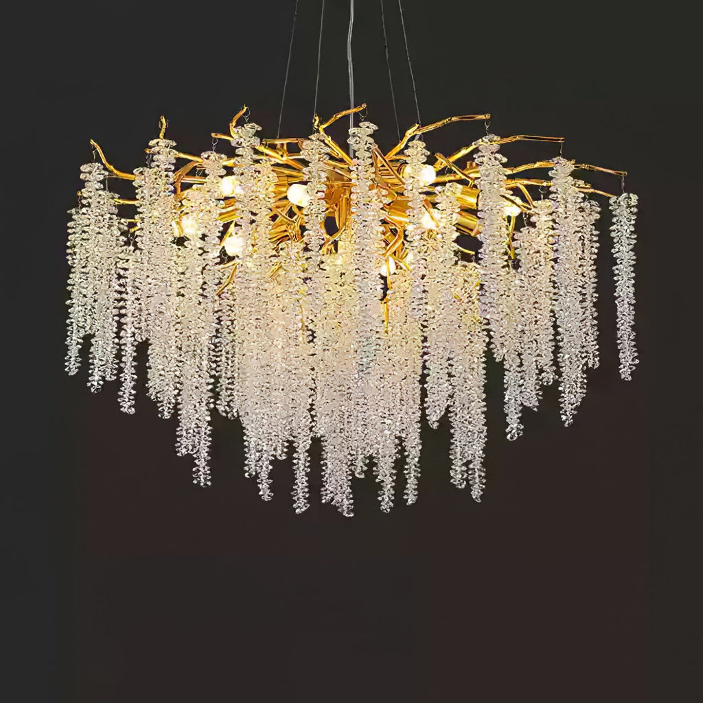 Wisteria Flower Crystal Chandelier