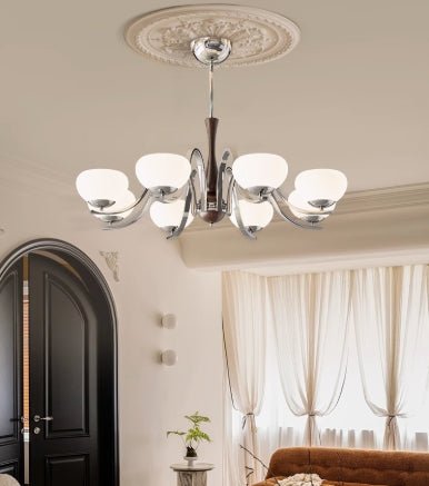 Wood Cotton Pendant Light