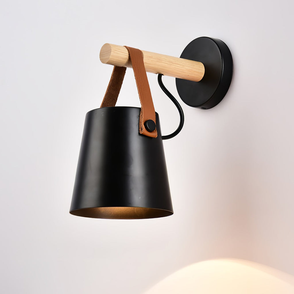 Wooden Conical Wall Light - ZozHome