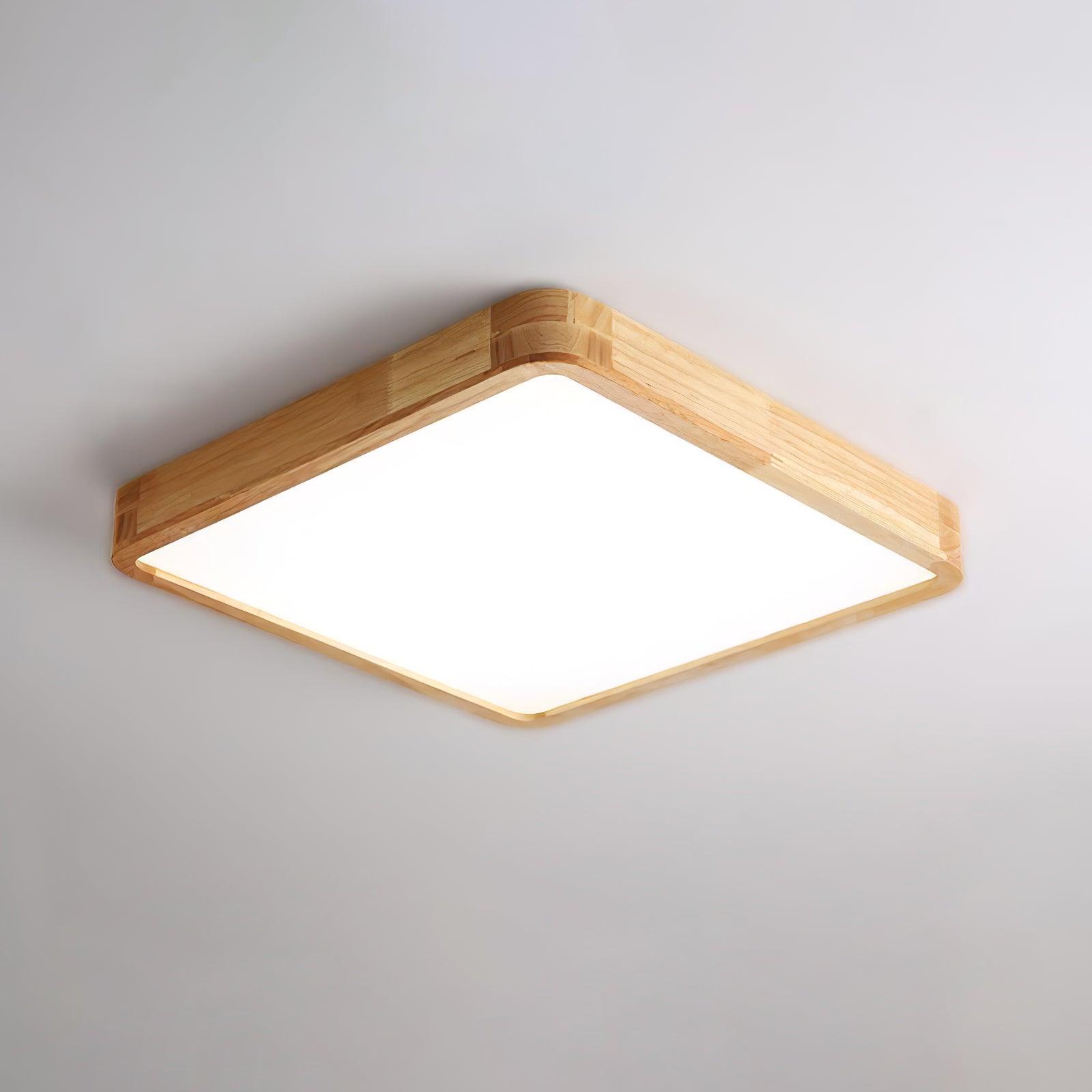 Wooden Geometric Ceiling Light