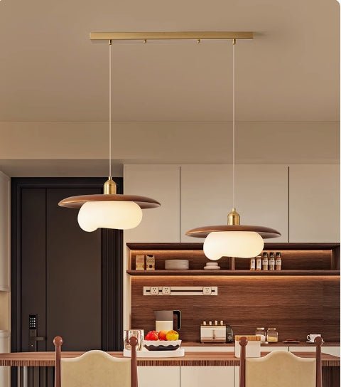 Wooden Orb Pendant Light - ZozHome